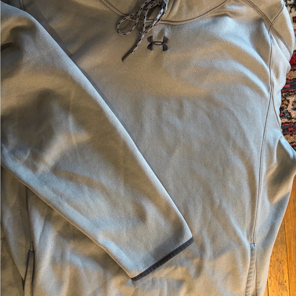 Under Armour Men's Light Gray hoodie sz xxl